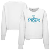 Cleveland Guardians Levelwear Women's Judd Cornerstone Cropped Sweatshirt White