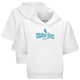 Chicago White Sox Levelwear Women's Amber Short Sleeve Cornerstone Hoodie White