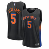 Jose Alvarado New York Knicks Fast Break Replica Jersey - Black - Statement Edition sale
