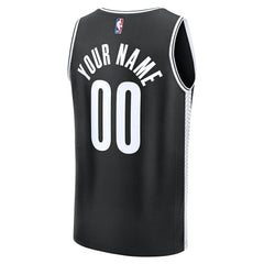 Brooklyn Nets Fast Break Custom Jersey - Icon Edition - Black shop