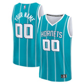 Charlotte Hornets Fast Break Custom Jersey - Icon Edition - Teal cheap