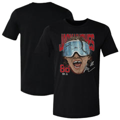 Jack Hughes US Men's Hockey 500 Level Goggles T-Shirt - Black T-shirts
