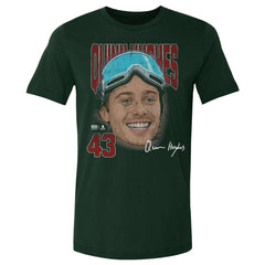 Quinn Hughes US Men's Hockey 500 Level Goggles T-Shirt - Forest Green T-shirts