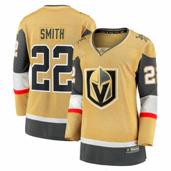 Cole Smith Vegas Golden Knights Fanatics Women's Home Breakaway Jersey - Gold Jerseys