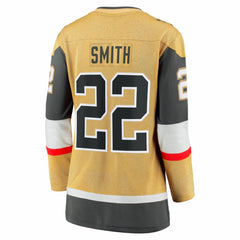 Cole Smith Vegas Golden Knights Fanatics Women's Home Breakaway Jersey - Gold Jerseys