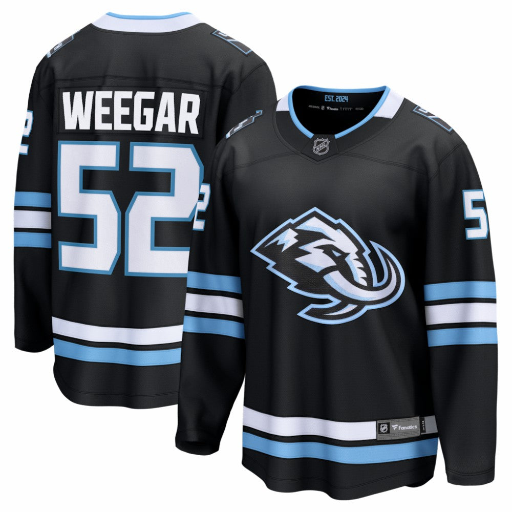 MacKenzie Weegar Utah Mammoth Fanatics Home Breakaway Jersey - Black Jerseys