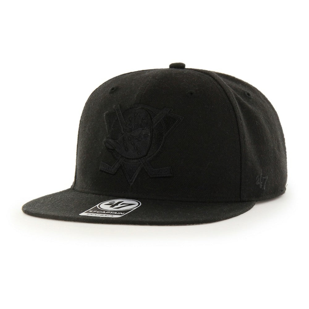 Anaheim Ducks '47 No Shot Captain Snapback Hat - Black Hats