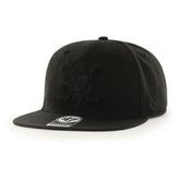 Anaheim Ducks '47 No Shot Captain Snapback Hat - Black Hats