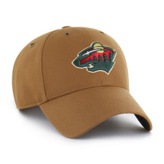 Minnesota Wild Carhartt x '47 MVP Structured Adjustable Hat - Tan Hats