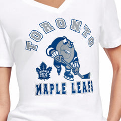 Toronto Maple Leafs Starter Women's Tough Puck T-Shirt - White T-shirts