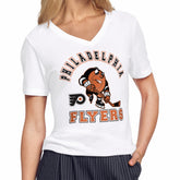 Philadelphia Flyers Starter Women's Tough Puck T-Shirt - White T-shirts