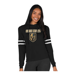 Vegas Golden Knights Concepts Sport Women's Marathon Long-Sleeve Hooded T-Shirt - Black T-shirts