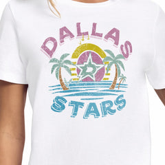 Dallas Stars Starter Women's Tonal Beach T-Shirt - White T-shirts