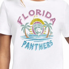 Florida Panthers Starter Women's Tonal Beach T-Shirt - White T-shirts