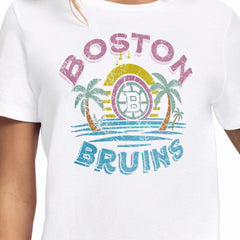 Boston Bruins Starter Women's Tonal Beach T-Shirt - White T-shirts