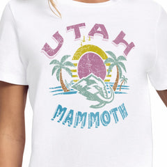 Utah Mammoth Starter Women's Tonal Beach T-Shirt - White T-shirts