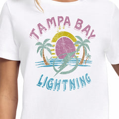 Tampa Bay Lightning Starter Women's Tonal Beach T-Shirt - White T-shirts