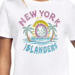 New York Islanders Starter Women's Tonal Beach T-Shirt - White T-shirts