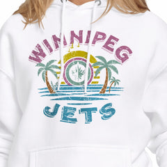 Winnipeg Jets Starter Women's Tonal Beach Hoodie - White Hoodies
