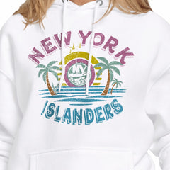 New York Islanders Starter Women's Tonal Beach Hoodie - White Hoodies