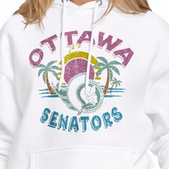 Ottawa Senators Starter Women's Tonal Beach Hoodie - White Hoodies