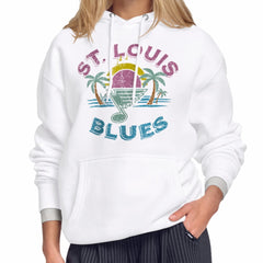 St. Louis Blues Starter Women's Tonal Beach Hoodie - White Hoodies