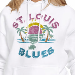 St. Louis Blues Starter Women's Tonal Beach Hoodie - White Hoodies