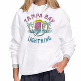 Tampa Bay Lightning Starter Women's Tonal Beach Hoodie - White Hoodies