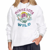Minnesota Wild Starter Women's Tonal Beach Hoodie - White Hoodies