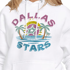 Dallas Stars Starter Women's Tonal Beach Hoodie - White Hoodies