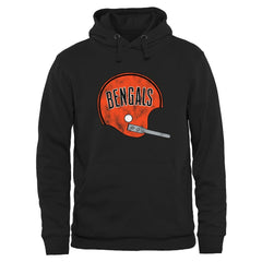Cincinnati Bengals Throwback Logo Pullover Hoodie - Black discount