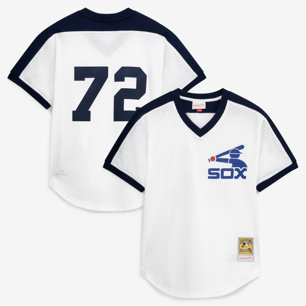 Carlton Fisk Chicago White Sox Authentic Batting Practice Jersey White