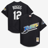 Wade Boggs Tampa Bay Rays Authentic Batting Practice Jersey Black