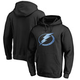 Tampa Bay Lightning Rinkside Pond Hockey Pullover Hoodie - Black Hoodies