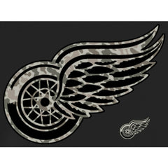 Men's Detroit Red Wings Black Rink Warrior Pullover Hoodie Hoodies
