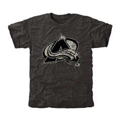Men's Colorado Avalanche Black Rink Warrior Tri-Blend T-Shirt T-shirts