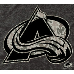Men's Colorado Avalanche Black Rink Warrior Tri-Blend T-Shirt T-shirts