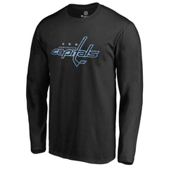 Washington Capitals Pond Hockey Long Sleeve T-Shirt - Black T-shirts