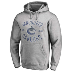 Vancouver Canucks Heritage Pullover Hoodie - Ash Hoodies