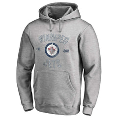 Winnipeg Jets Heritage Pullover Hoodie - Ash Hoodies