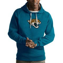 Jacksonville Jaguars Antigua Victory Pullover Hoodie - Teal outlet