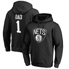 Brooklyn Nets #1 Dad Pullover Hoodie - Black for sale