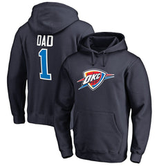 Oklahoma City Thunder #1 Dad Pullover Hoodie - Navy discount