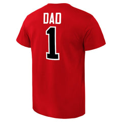 Chicago Bulls #1 Dad T-Shirt sale - Red on sale