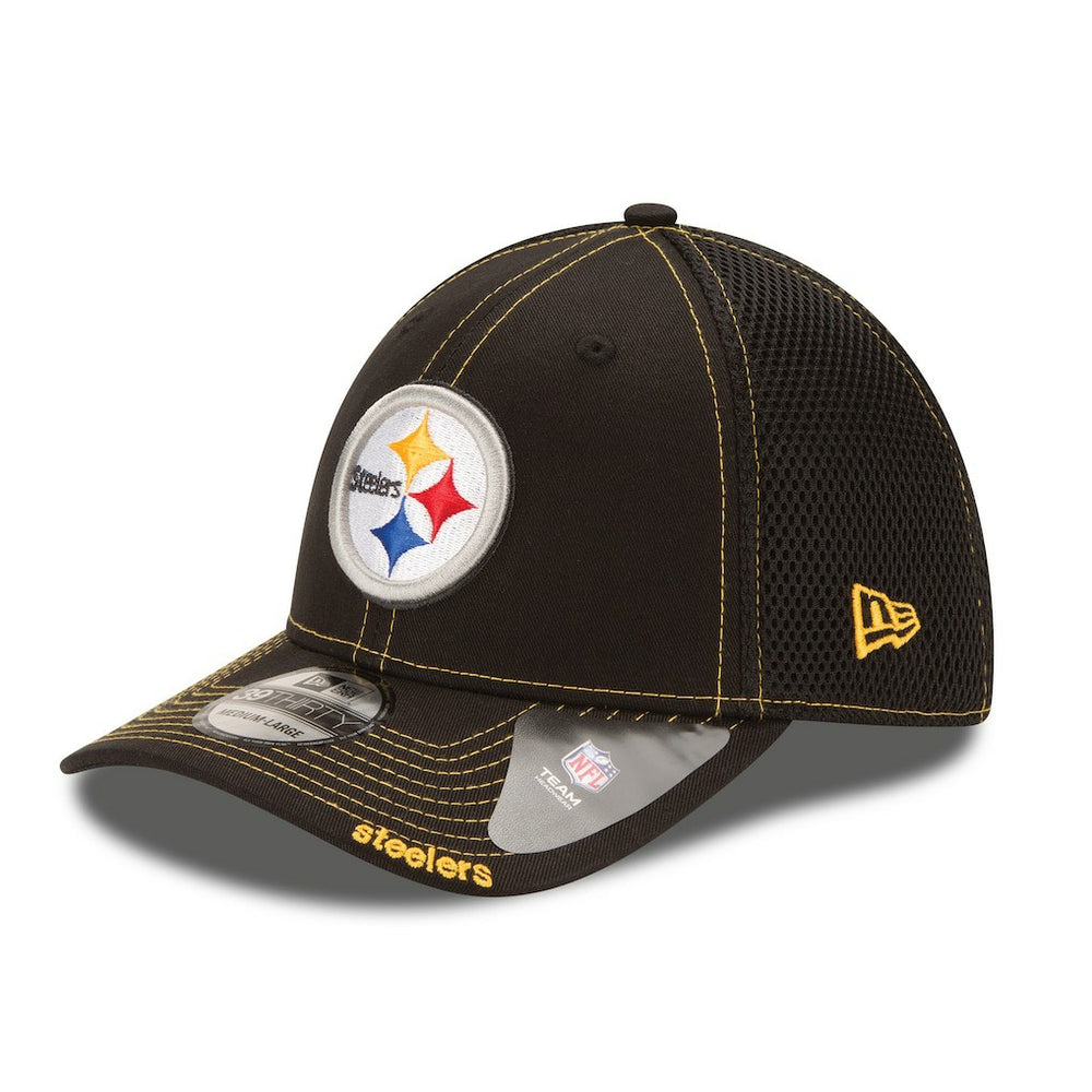 Pittsburgh Steelers New Era Neo 39THIRTY Flex Hat - Black - outlet