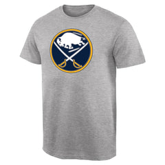 Buffalo Sabres Team Primary Logo T-Shirt - Ash T-shirts
