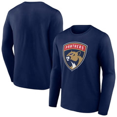 Florida Panthers New Logo Long Sleeve T-Shirt - Navy T-shirts