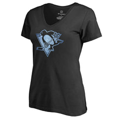 Pittsburgh Penguins Women's Pond Hockey T-Shirt - Black T-shirts