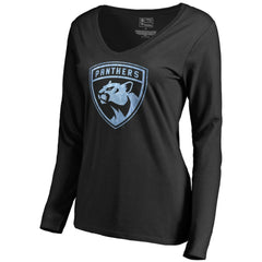 Florida Panthers Women's Pond Hockey Long Sleeve T-Shirt - Black T-shirts