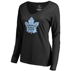 Toronto Maple Leafs Women's Pond Hockey Long Sleeve T-Shirt - Black T-shirts